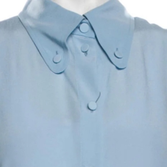Gucci silk top - blue - medium - Picture 2 of 8